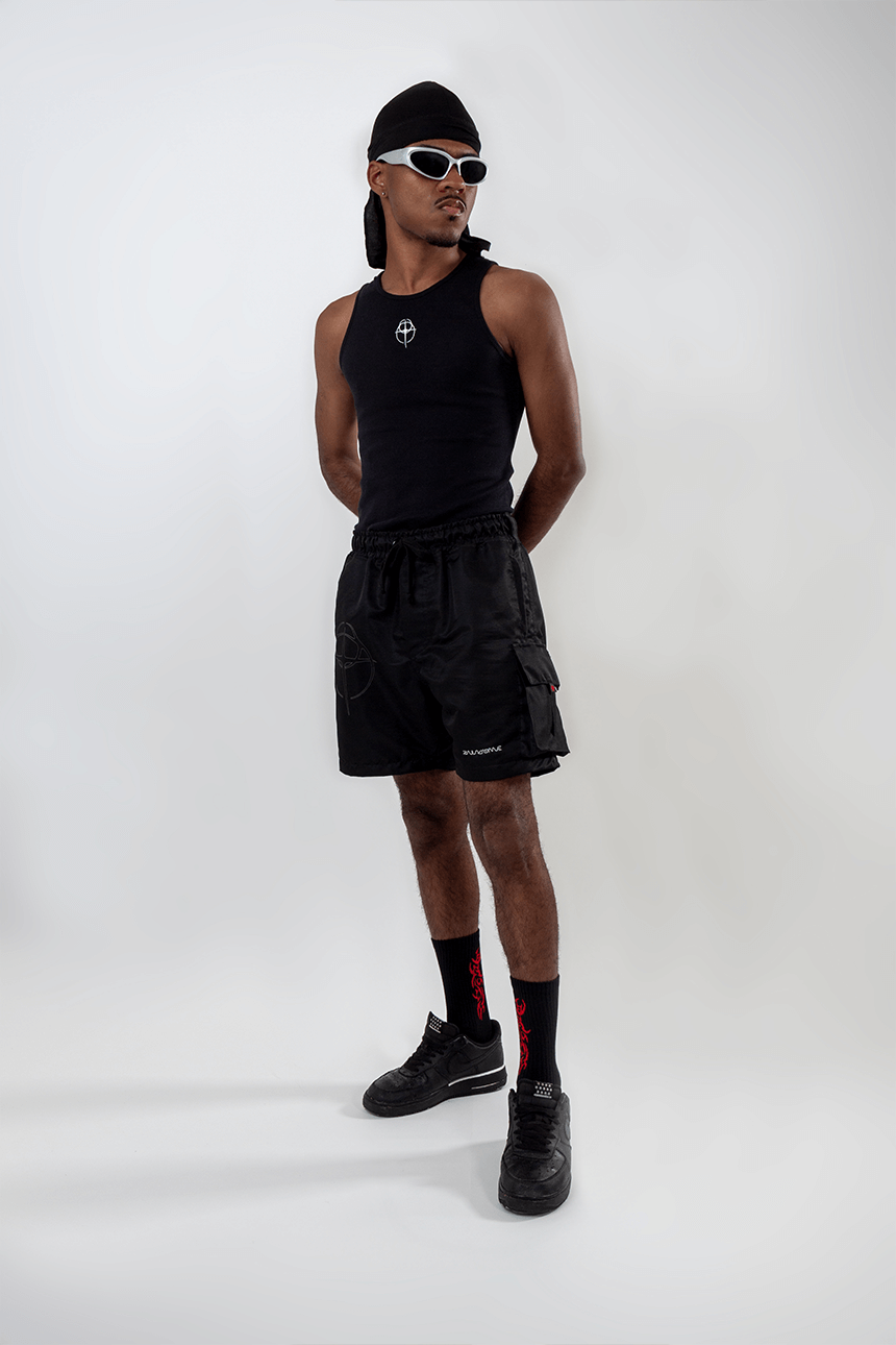 Shorts Cargo "Tactical Heat" - Preto