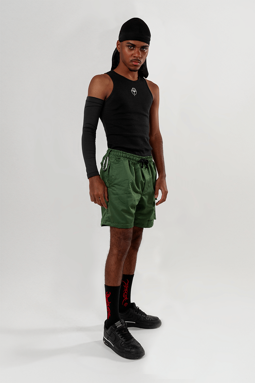 Shorts Cargo "Tactical Heat" - Verde Militar