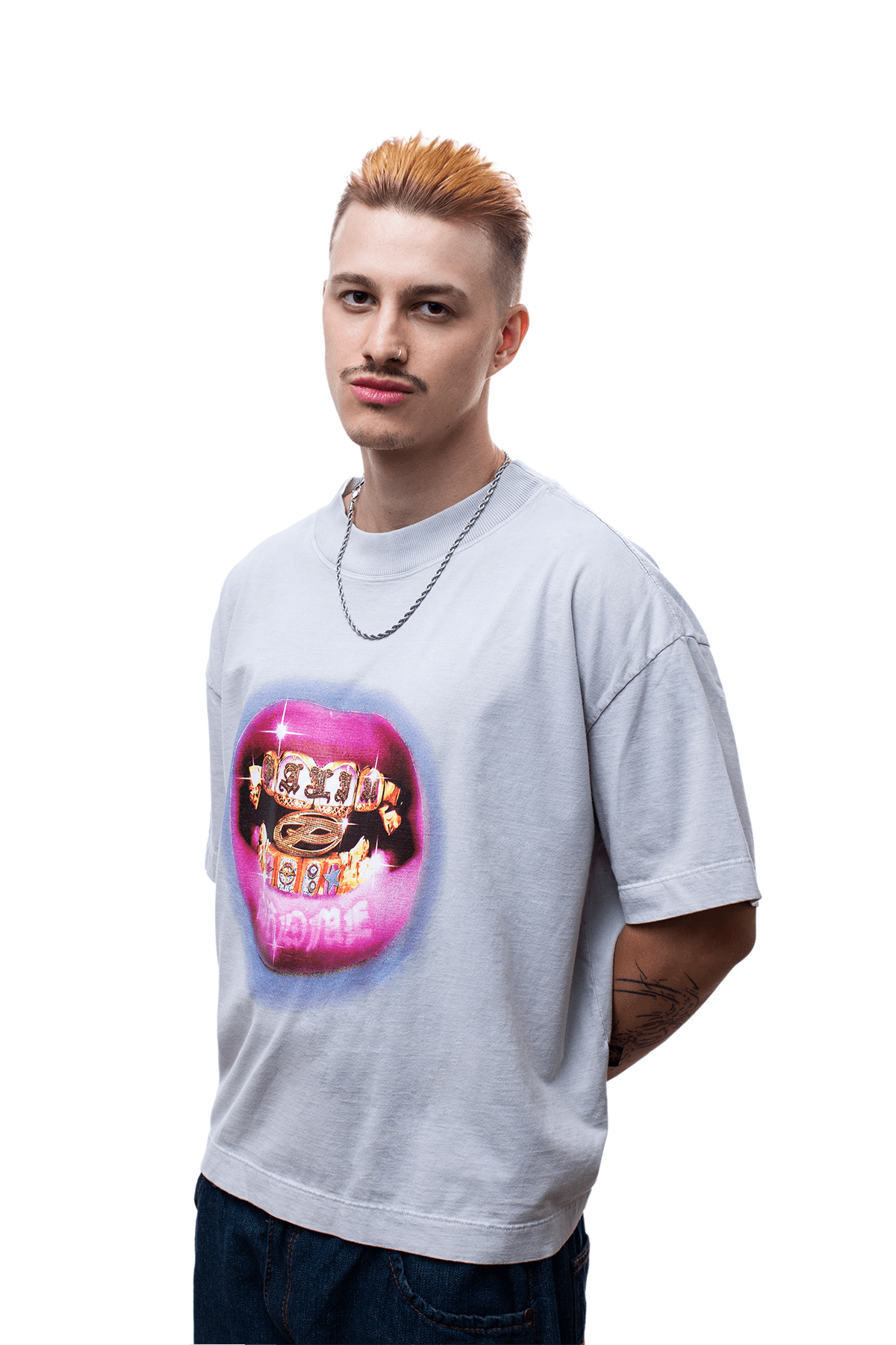 Camiseta GRILLZ (Boxy) - gelo