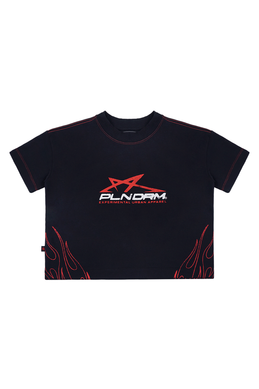 Camiseta PLNDRM (Boxy) - preta